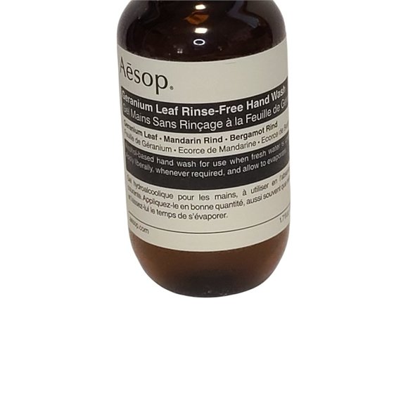 Aesop Geranium Leaf  Rinse-Free Hand‎ Wash Travel Size New 1.7 fl.oz. - Picture 4 of 4